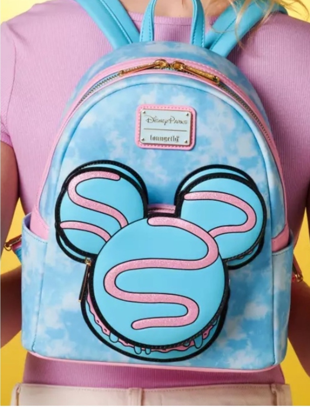 Loungefly x Disney Parks Blue Cloud Mickey Donut Kids Backpack